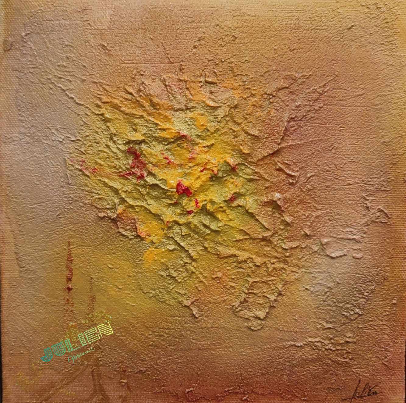 Tableau abstrait acrylique Vent solaire