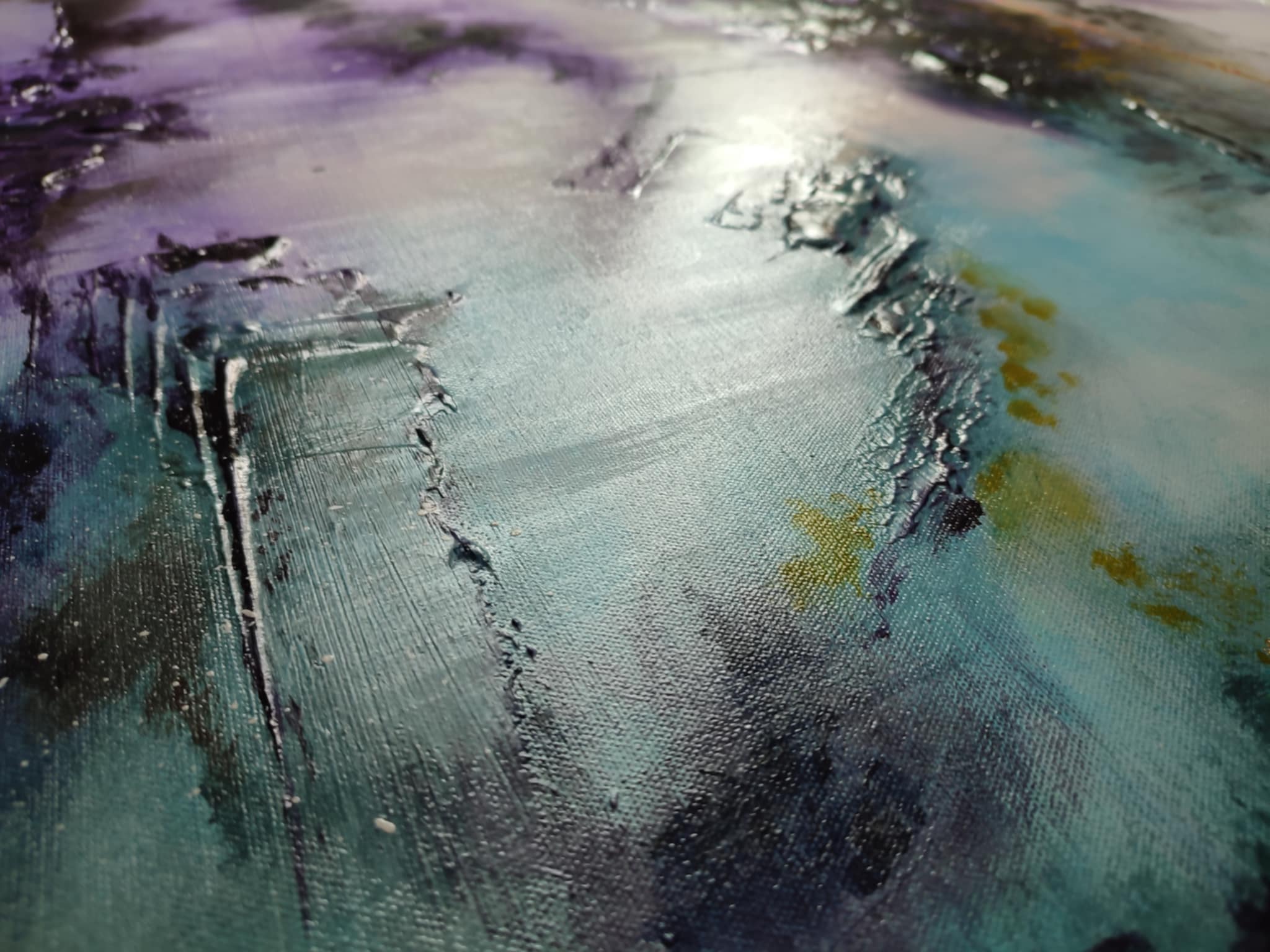 Tableau abstrait acrylique Atlantis