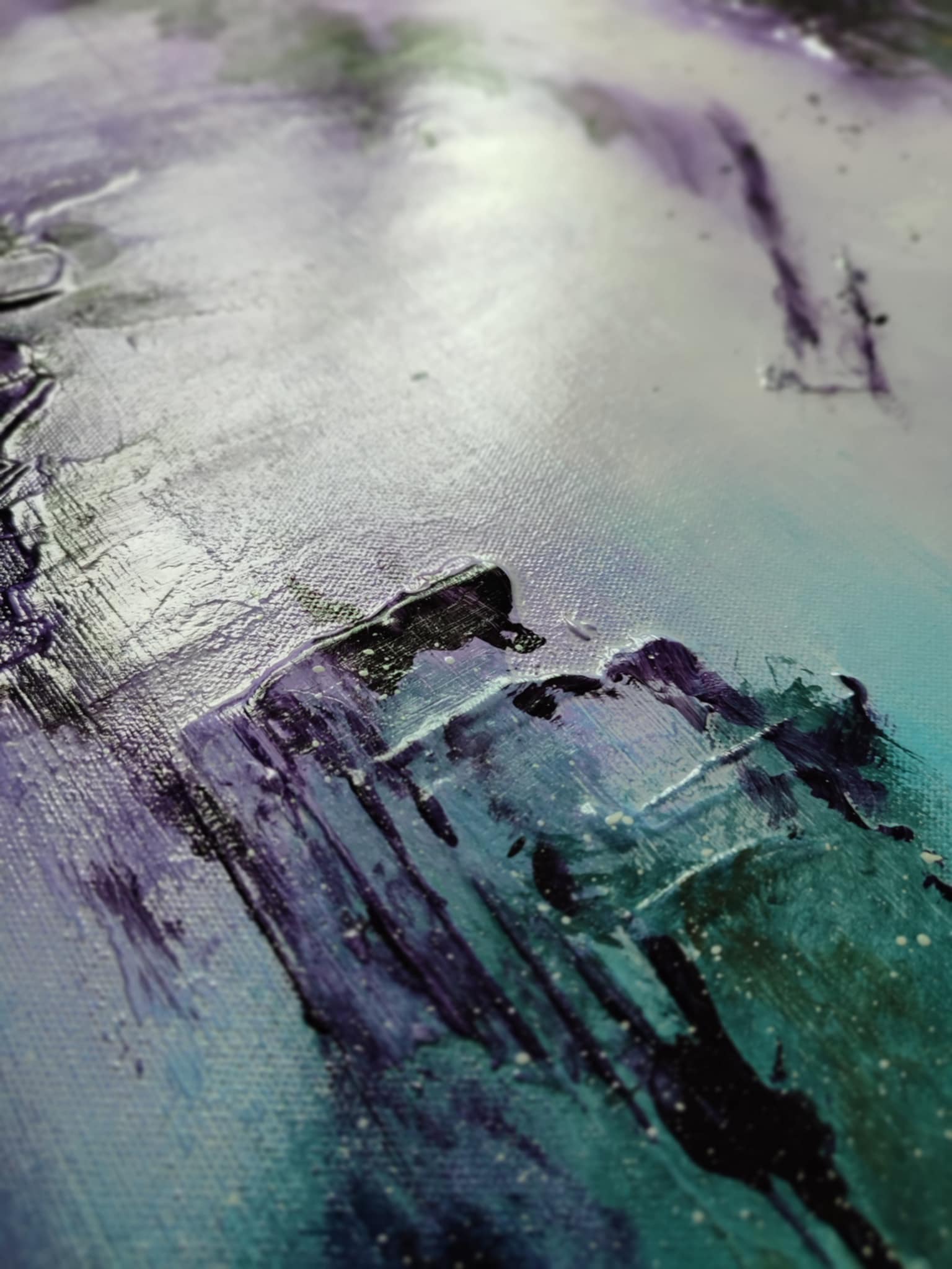 Tableau abstrait acrylique Atlantis