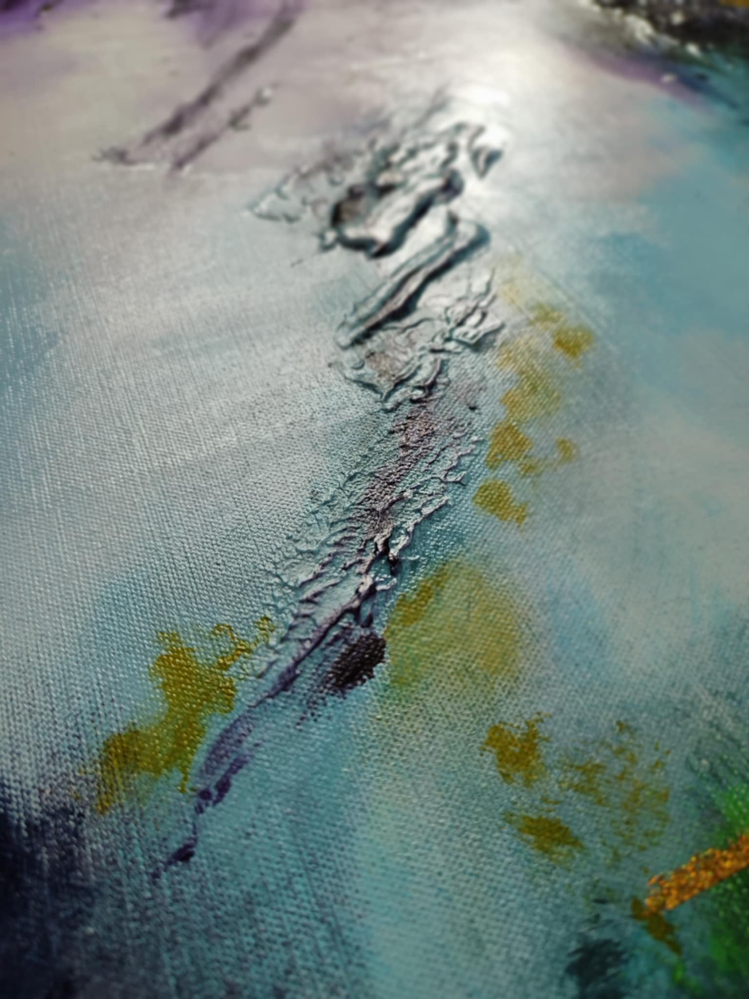 Tableau abstrait acrylique Atlantis