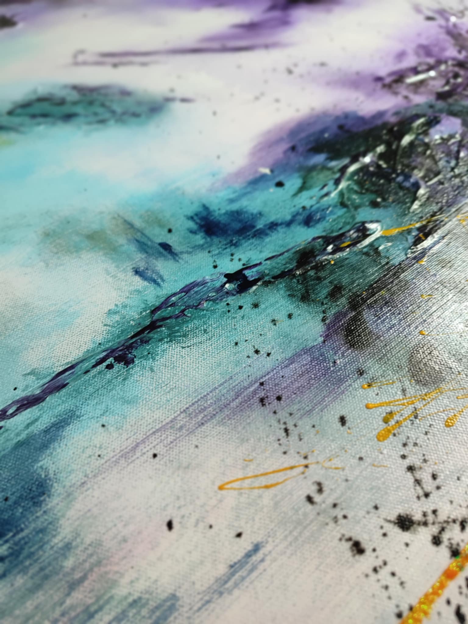 Tableau abstrait acrylique Atlantis