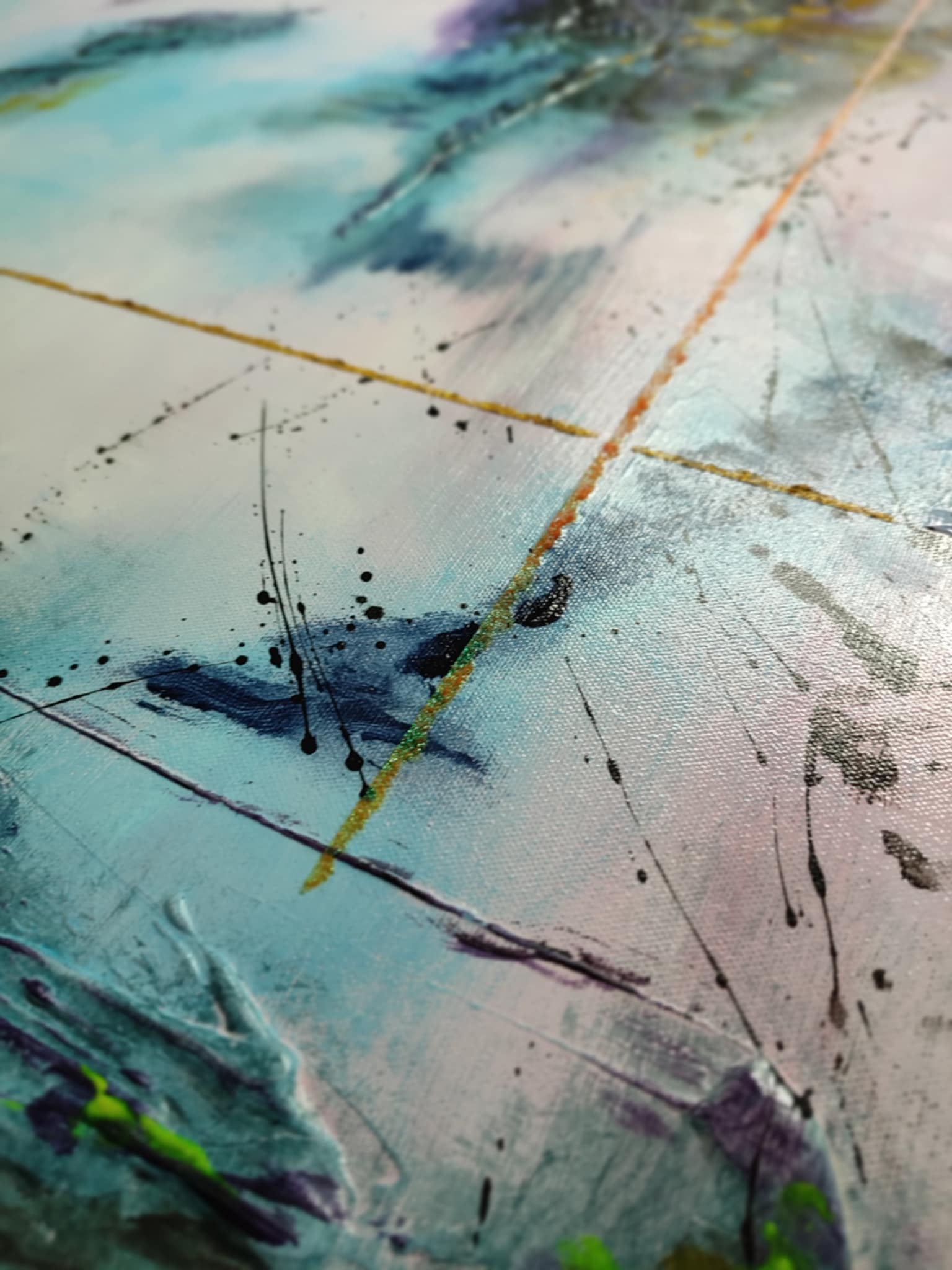 Tableau abstrait acrylique Atlantis