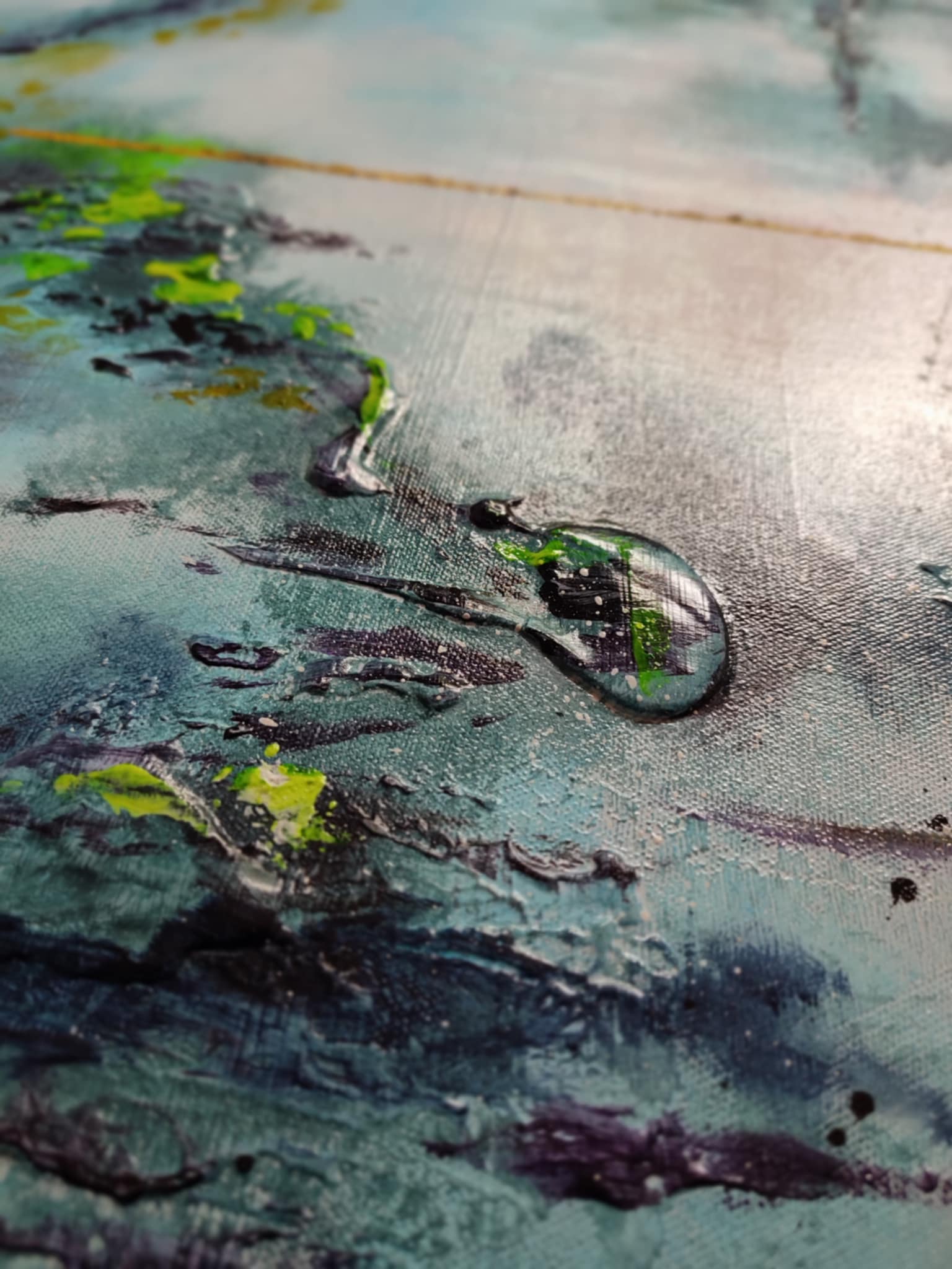 Tableau abstrait acrylique Atlantis