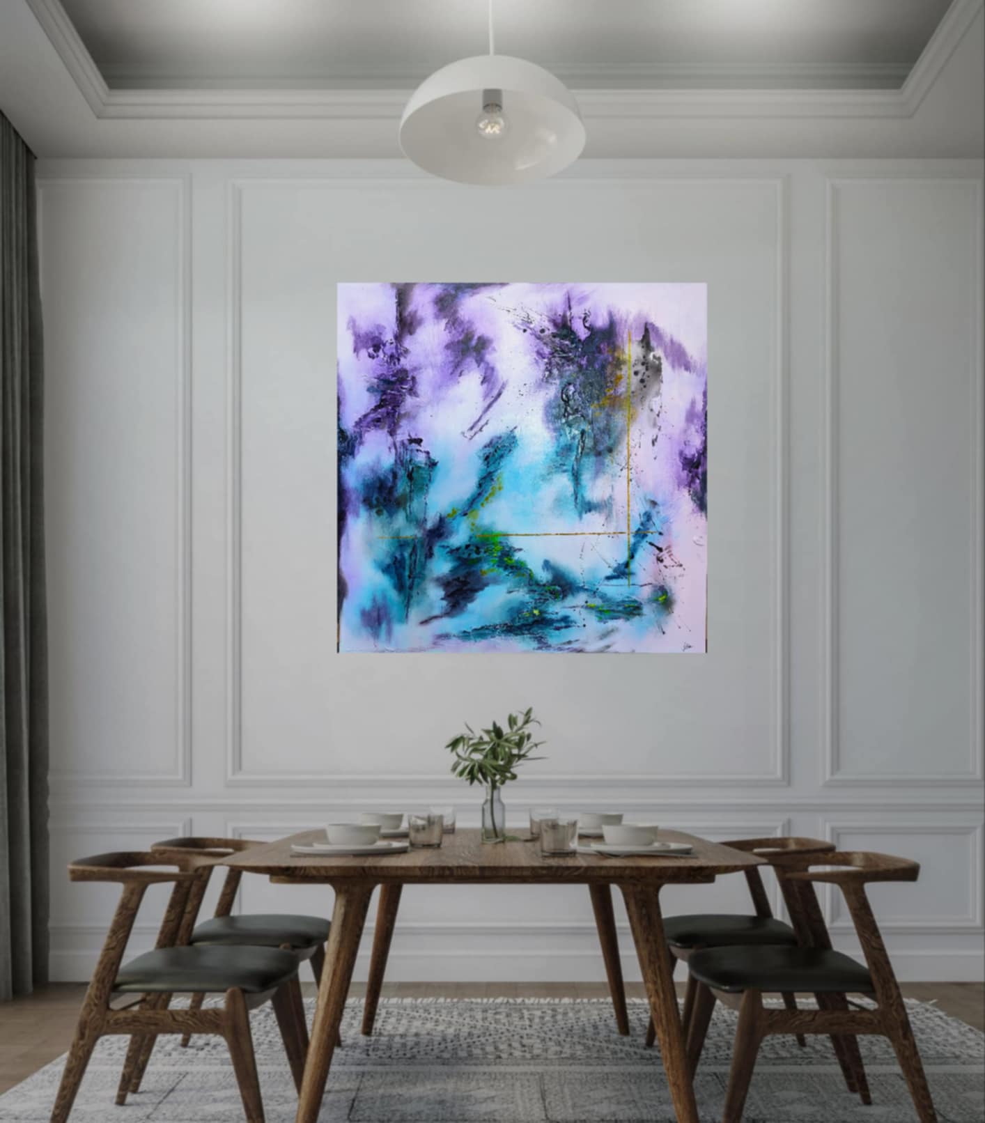 Tableau abstrait acrylique Atlantis