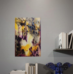 Tableau abstrait acrylique Luminescence