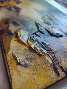 Tableau abstrait acrylique Luminescence
