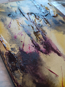 Tableau abstrait acrylique Luminescence
