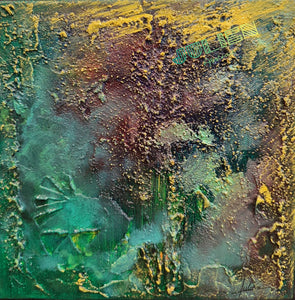 Tableau abstrait acrylique Océan