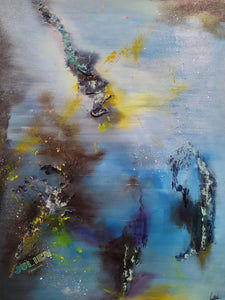 Tableau abstrait acrylique Quintessence