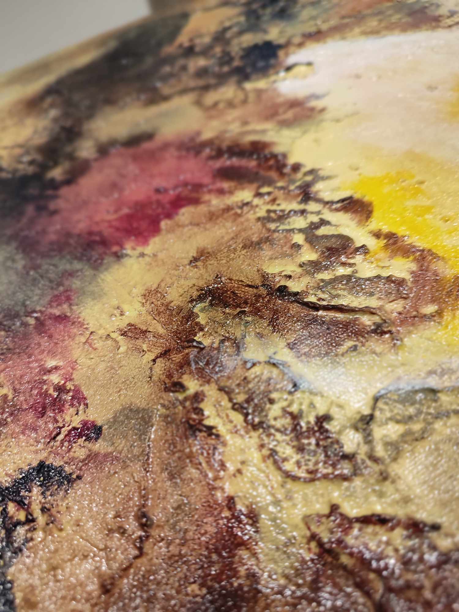 Tableau abstrait acrylique Roc