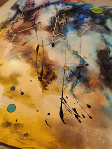 Tableau abstrait acrylique Sagittarius 1