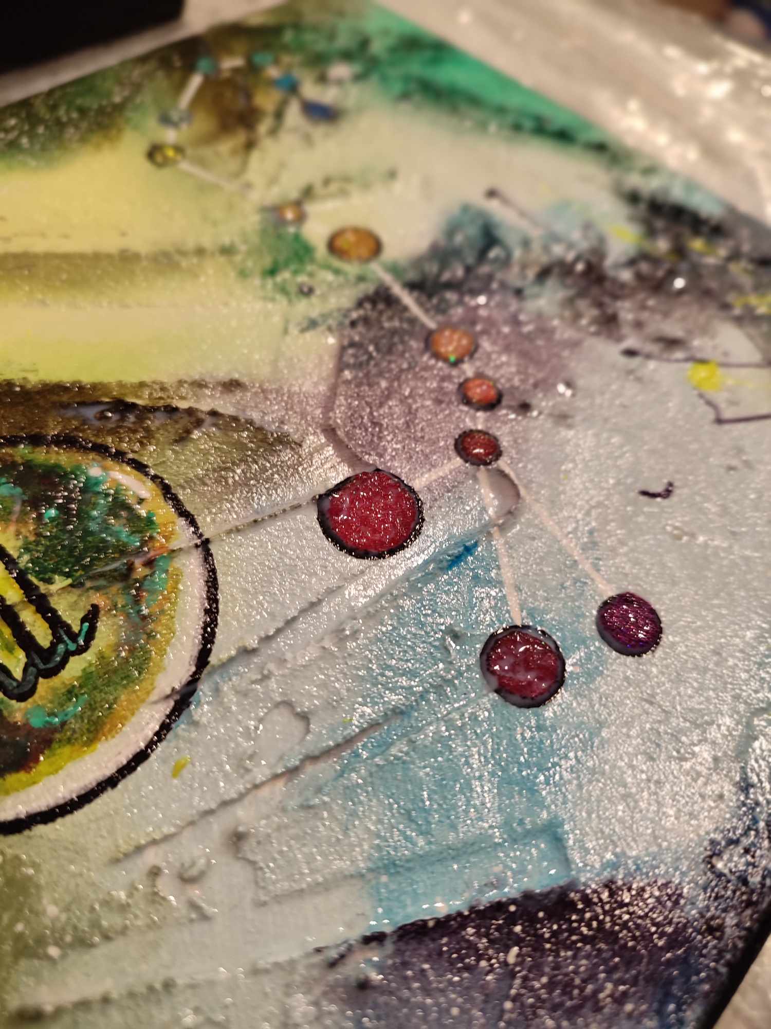 Tableau abstrait acrylique Scorpio 2