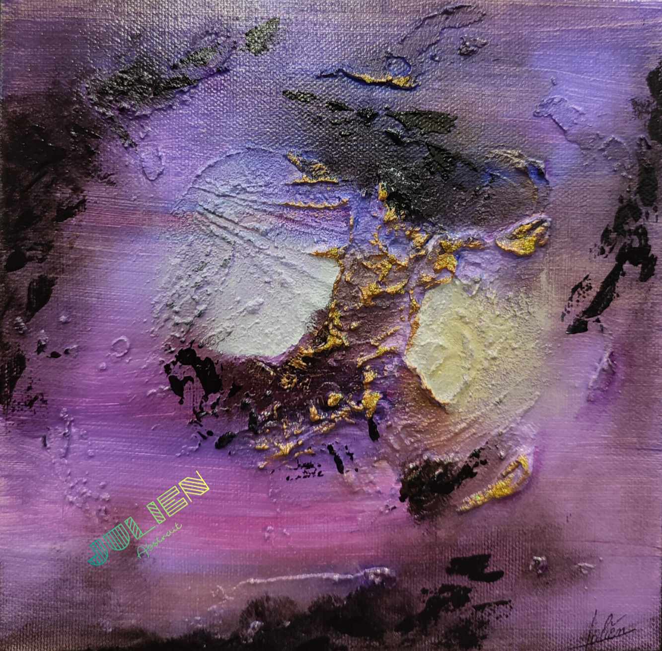 Tableau abstrait acrylique Vénus