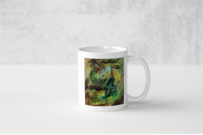 Mug peinture chiffre chance 4