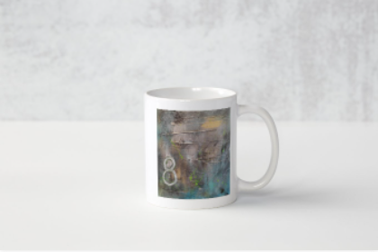 Mug peinture chiffre chance 8